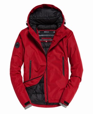 Superdry Padded Elite SD-Windcheater Férfi Kabát Piros | RIXPA1347